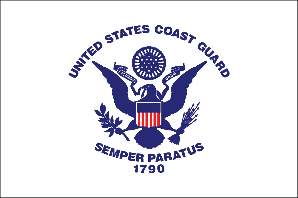 4x6" flag of US Coast Guard